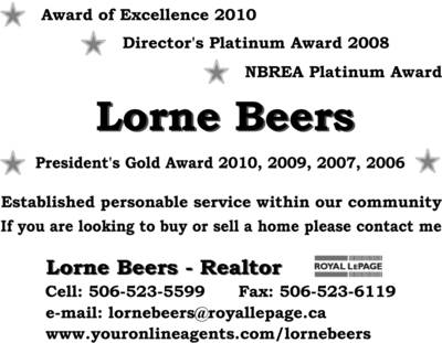 Lorne Beers, Realtor with Royal Lepage Atlantic in